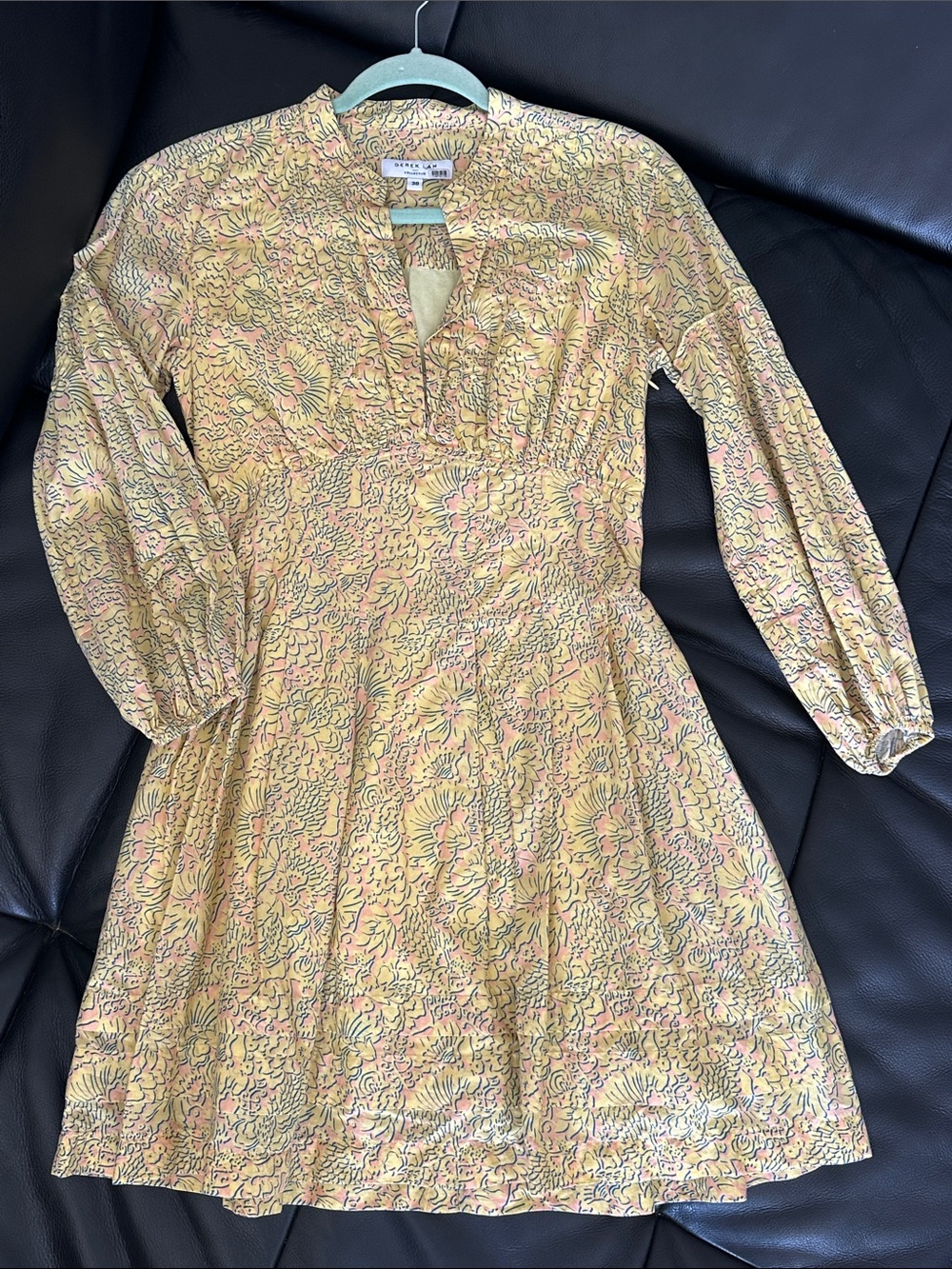 Derek Lam lemon yellow 🍋 midi dress size 38